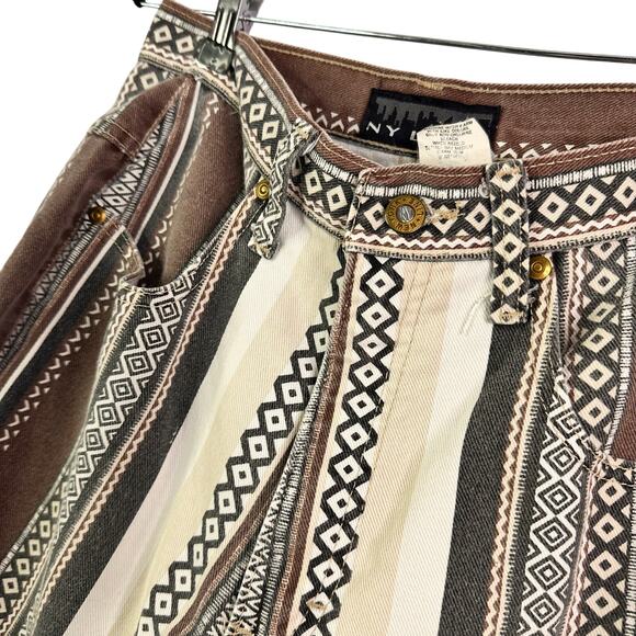 Women's NY LINE JEANS CLASSIC brown SHORTS MADE IN U.S.A. - Size 10 - Picture 3 of 6